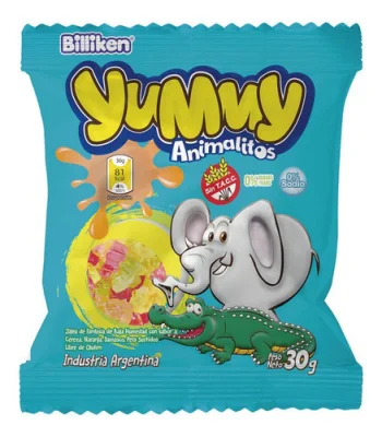 YUMMY GOMITAS ANIMALITOS X 12 SIN TACC