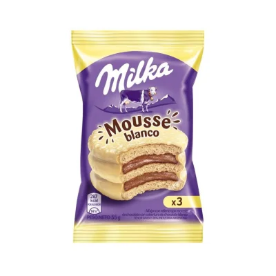 ALFAJOR MILKA TRIPLE MOUSSE BLANCO