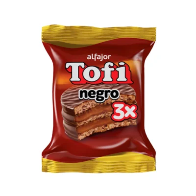 ALFAJOR TOFI TRIPLE NEGRO