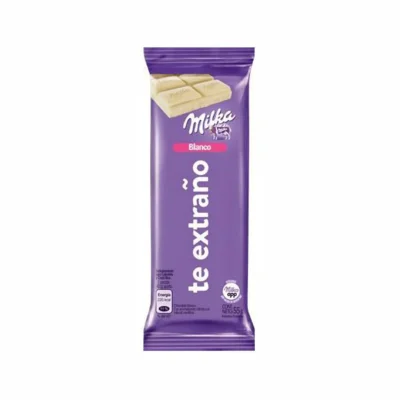 MILKA MENSAJES  BLANCO X 55 grs