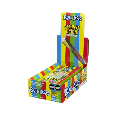 REGALIZ BULL DOG TUTTI FRUTTI 12 UN X 18 GRS