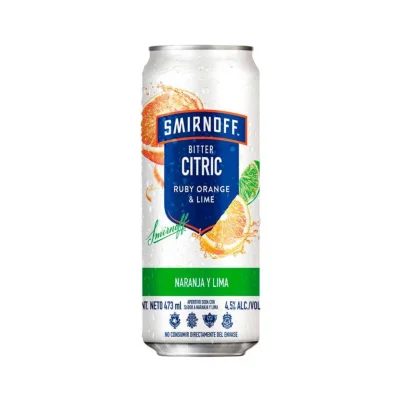 LATA SMIRNOFF RUBY ORANGE + LIME X473 cc
