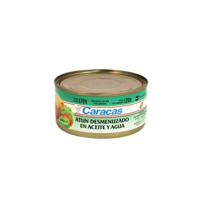 ATUN CARACAS DESMENUZADO AL ACEITE Y AGUA