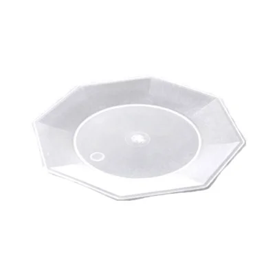 PLATO OCTOGONAL 17 CM CRISTAL X 10 UN