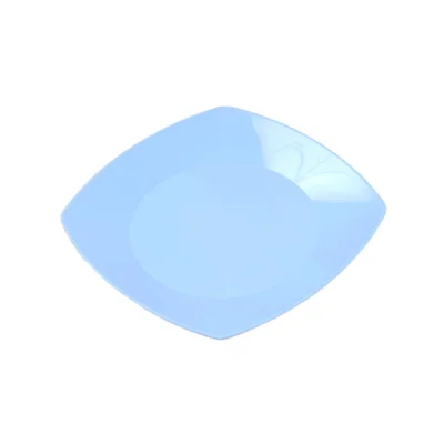 PLATO CUADRADO 17 CM CELESTE  X 10 UN