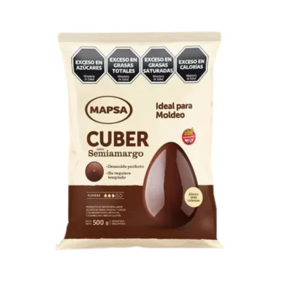 ZZZZCHOCOLATE MAPSA CUBER  SEMIAMARGO  x 500g