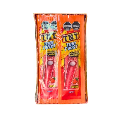 TNT  TUBI TWIST FRUTI rellenos acidos  (CAJA X 12)