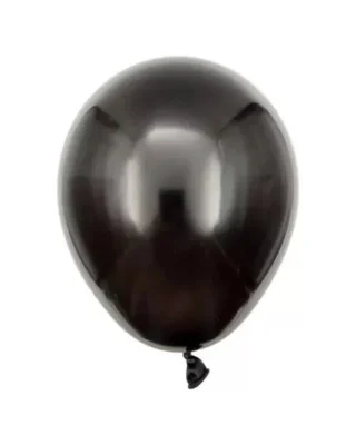 GLOBO PERLADO (12  X 25 UN ) NEGRO