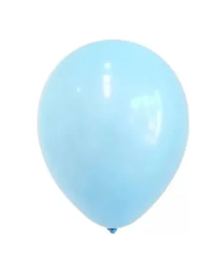 GLOBO METALIZADO  (12  X 25 UN ) CELESTE