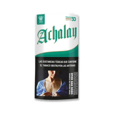 TABACO ACHALAY X 40 GRS + papelillo gratis MENTA