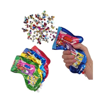 PISTOLA INFLABLE  CON CONFETTIS