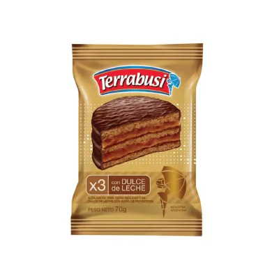 ALFAJOR TERRABUSI DULCE DE LECHE negro