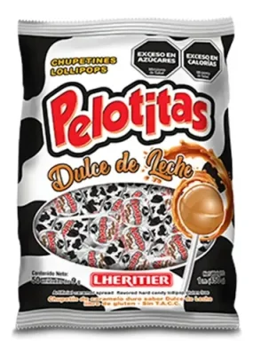 CHUPETIN PELOTITA DULCE DE LECHE  X 50 UN