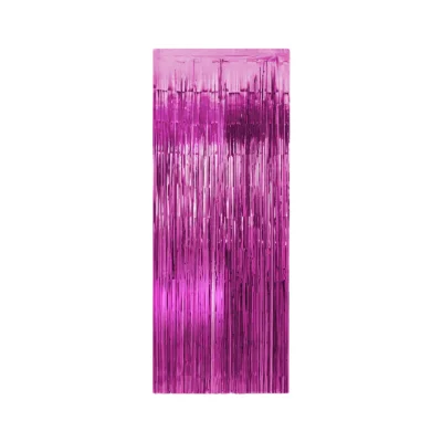 CORTINA METALIZADA FUCSIA