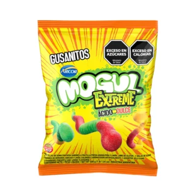 MOGUL EXTREME ACIDO GUSANITOS X 500 GRS