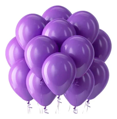 GLOBO DECORADOR  (12  X 25 UN ) VIOLETA