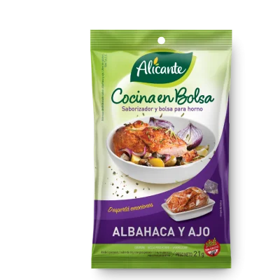 BOLSA P/HORNO  ALBAHACA Y AJO