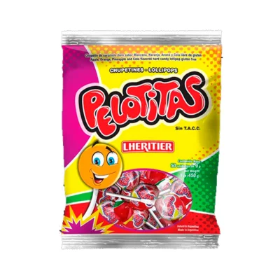 CHUPETIN PELOTITAS **FRUTAL ** X 50 un SIN TACC