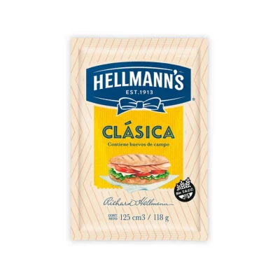 MAYONESA HELLMANS  x 118 gr. SIN TACC