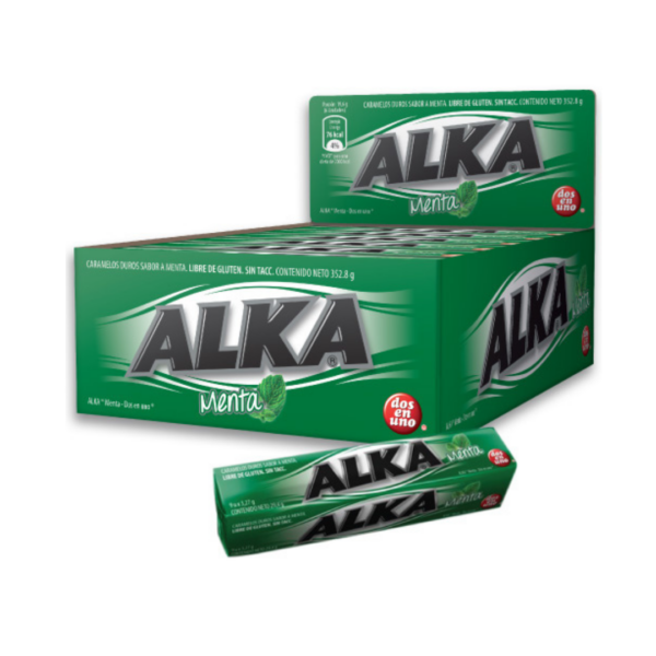 CARAMELO ALKA (caja x 12) MENTA SIN TACC