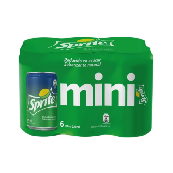 MINI LATAS SPRITE X 6 UN (PACK)