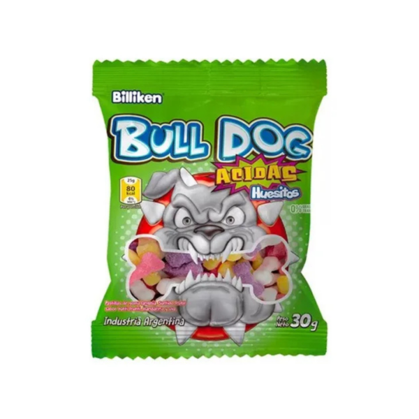 YUMMY GOMITAS  BULLDOG HUESITOS (CAJA X 12 )
