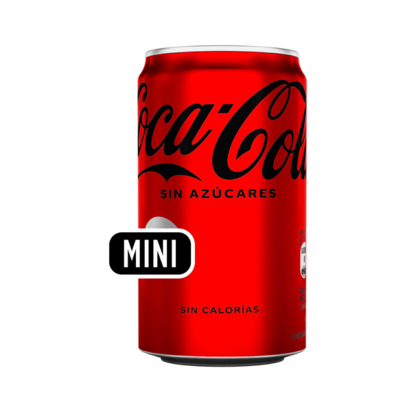 maria prieto (2) MINI LATAS COCA ZERO x 6 (PACK)