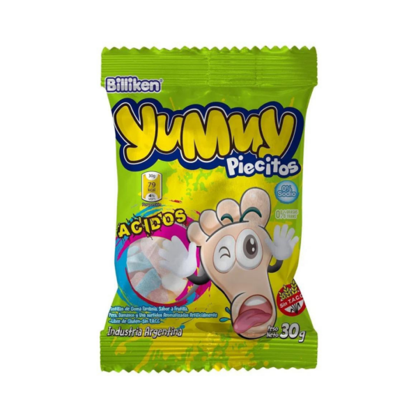 YUMMY GOMITAS PIECITOS ACIDOS x 12 unid.