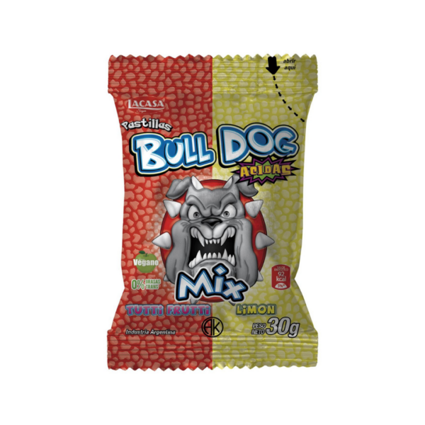 BULL DOG PASTILLAS MIX TUTTI-LIMON X 12. SIN TACC