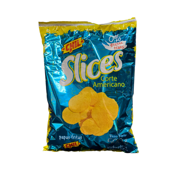 SLICES PAPAS FRITAS CORTE AMERICANO X 500 GRS