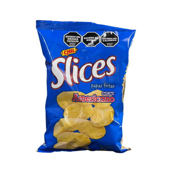 SLICES PAPAS FRITAS CORTE AMERICANO X 65 GR.