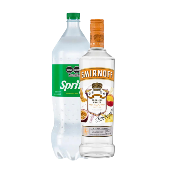 zzCOMBO SMIRNOFF FRUTAS TROPICALES+ SPRITE 2.25 L