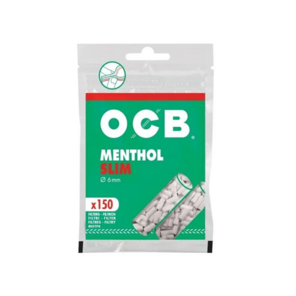 FILTROS OCB SLIM MENTHOL X 150 un