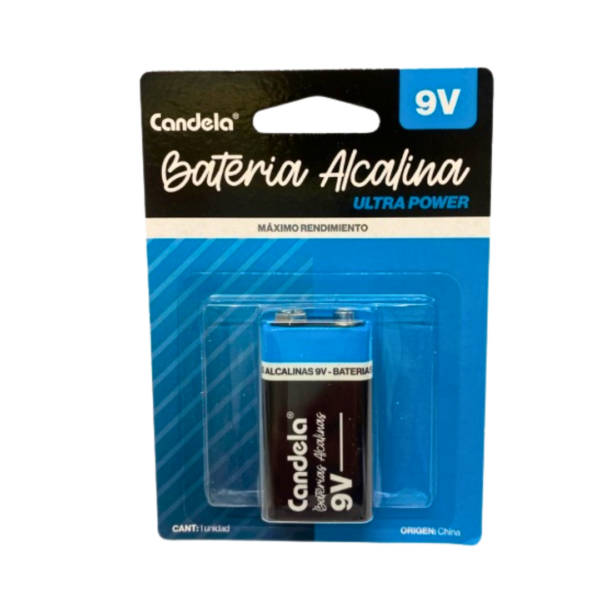 BATERIA ALCALINA 9V CANDELA