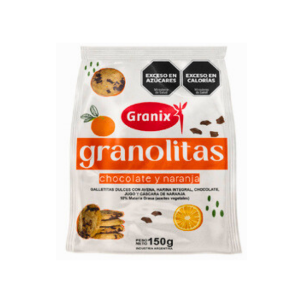 GRANOLITA CHOCOLATE Y NARANJA X 150 GRS