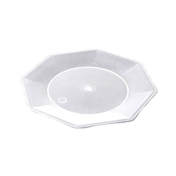 YERBA VERDEFLOR BOLDO X 500 grs (7) PLATO OCTOGONAL 17 CM CRISTAL X 10 UN