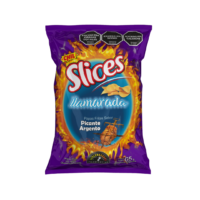 SLICES PAPAS FRITAS PICANTE LLAMARADA  X 65 GR.