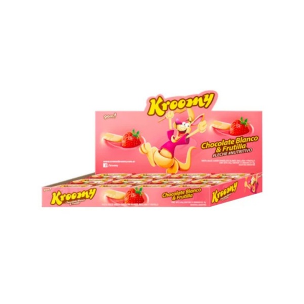 KROOMY CHOCO BLANCO/FRUTILLA X 24u