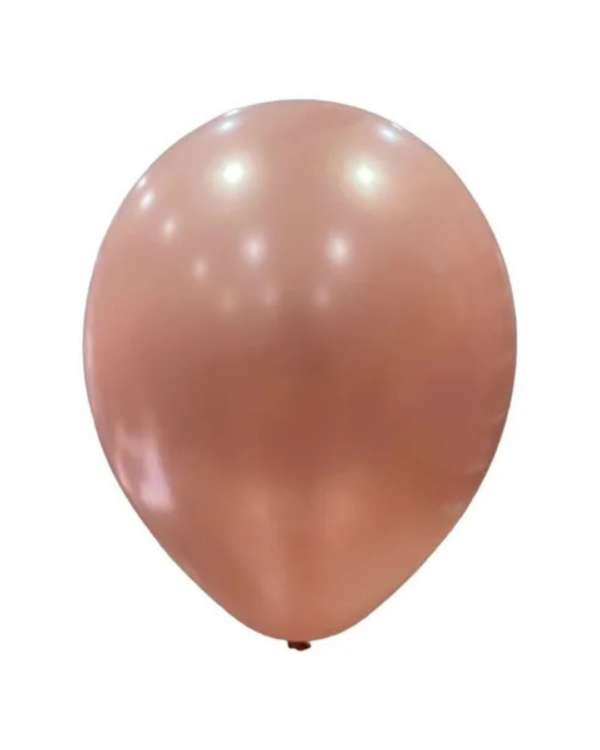 GLOBO PERLADO (12  X 25 UN ) ROSA GOLD