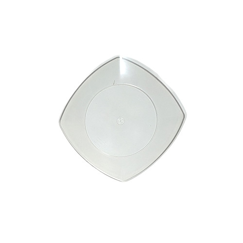 PLATO CUADRADO 17 CM TRASLUCIDO X 10 UN