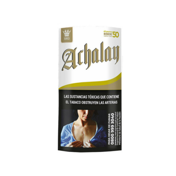 TABACO ACHALAY  X 40 GRS + papelillo gratis GOLD