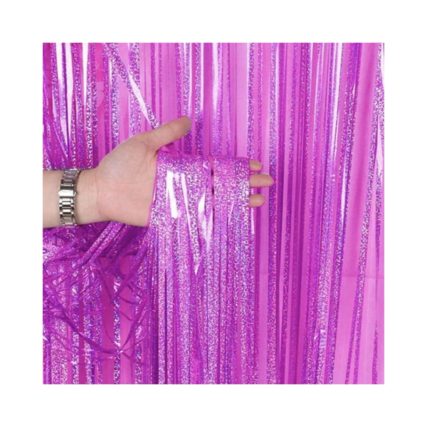 CORTINA HOLOGRAFICA FUCSIA