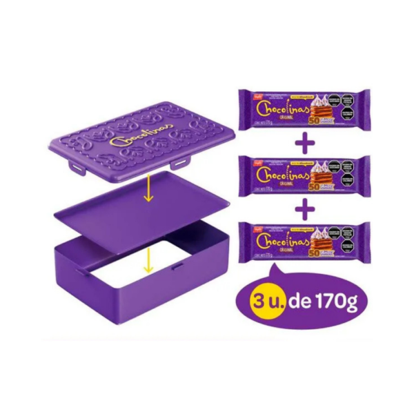 TUPPER CHOCOLINAS INCLUYE 3 PAQUETES