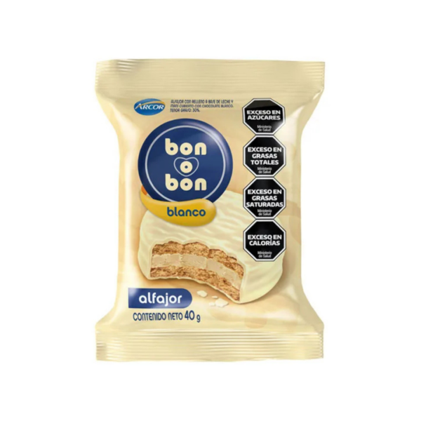 ALFAJOR BON O BON TRIPLE BLANCO