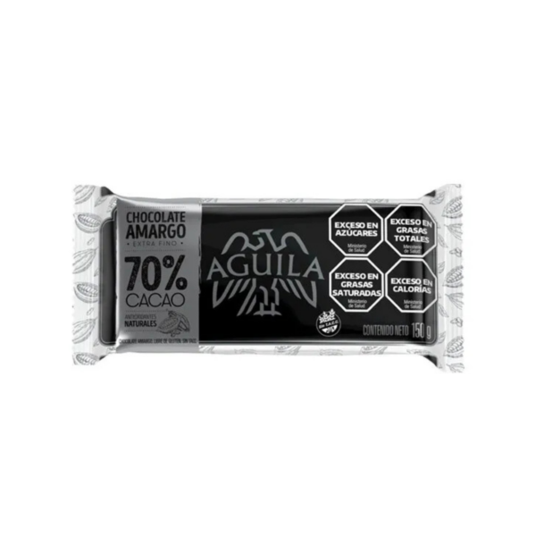 CHOCOLATE TAZA 70 %CACAO X 150 GRS