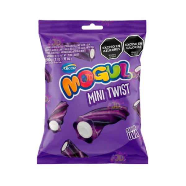 MOGUL MINI TWIST  x 500 grs. sabor uva