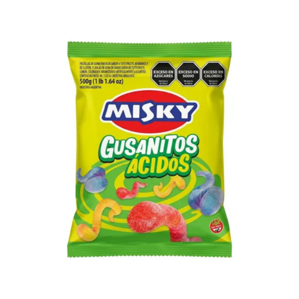 Diseño sin título - 2026-06-12T161257.298 GOMITAS MISKY GUSANOS ACIDOS X 500 GRS