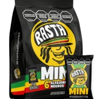 ALFAJOR MINI RASTA BOLSA X 6 UN NEGRO
