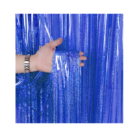 CORTINA HOLOGRAFICA AZUL