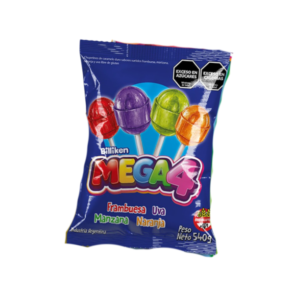 LA PIÑATA MIEL MENTA LIMON X700grs (18) MEGA 4 CHUPETIN X 20 UN.